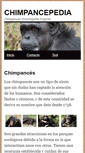 Mobile Screenshot of chimpancepedia.com