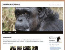 Tablet Screenshot of chimpancepedia.com